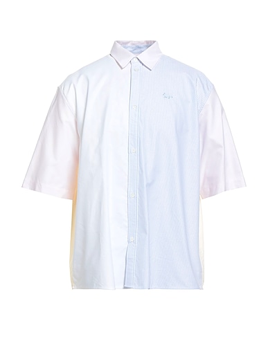 MAISON KITSUNÉ Camicia a righe Rosa chiaro 100% Cotone