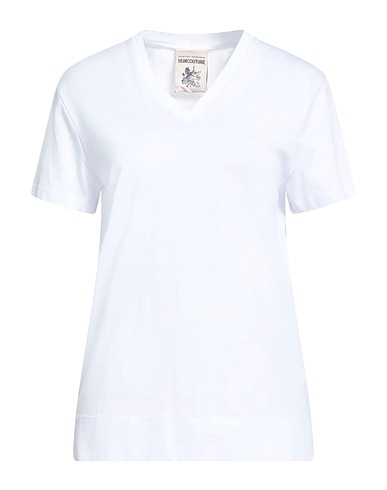 SEMICOUTURE Basic T-shirt White 100% Cotton
