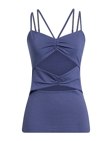 SAMSØE Φ SAMSØE Top Slate blue 58% EcoVero™ viscose, 37% Nylon, 5% Elastane