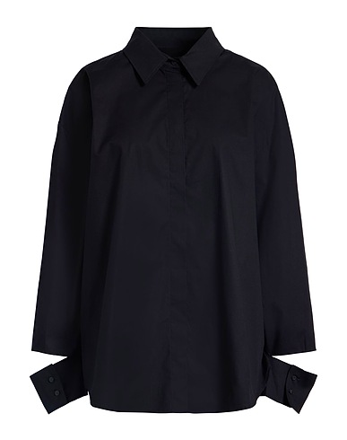 DONDUP Hemden und Blusen einfarbig Schwarz 96% Baumwolle, 4% Elastan