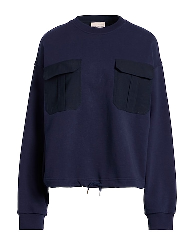 SEMICOUTURE Sweatshirt Midnight blue 100% Cotton, Elastane