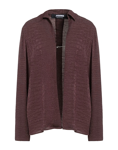 JACQUEMUS Hemden und Blusen einfarbig Dunkelbraun 100% Viskose