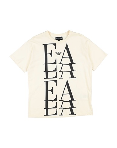 EMPORIO ARMANI T-shirt Panna 100% Cotone