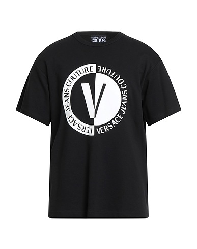VERSACE JEANS COUTURE T-shirt Black 100% Cotton
