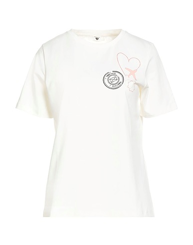TWINSET T-shirt U&B Avorio 94% Cotone, 6% Elastan