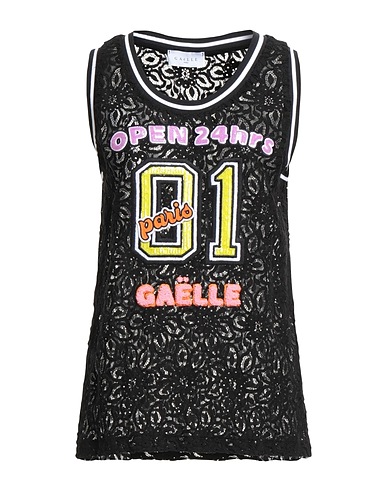 GAëLLE Paris Φανελάκι Μαύρο 49% Βαμβάκι, 27% Βισκόζη, 24% Πολυαμίδη