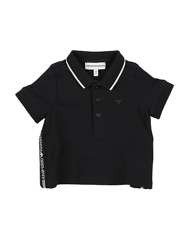 EMPORIO ARMANI Polo shirt Midnight blue 100% Cotton