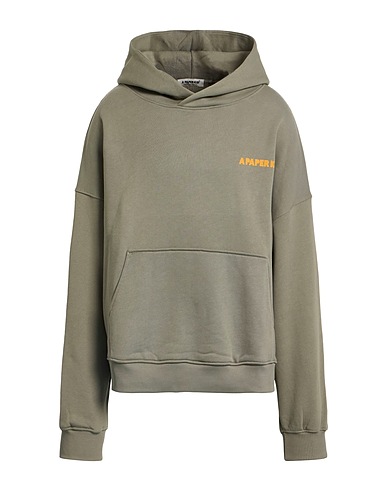 A PAPER KID Hooded track jacket  Sage green 100% Cotton