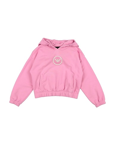 EMPORIO ARMANI Hooded track jacket  Pink 85% Cotton, 15% Polyester