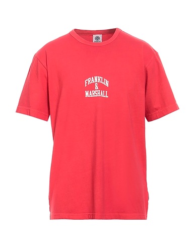 FRANKLIN & MARSHALL T-shirt Κόκκινο 100% Βαμβάκι