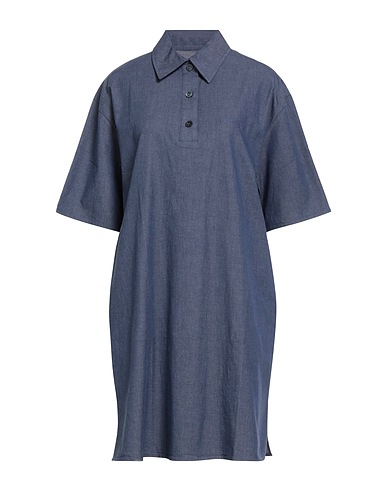 MAISON KITSUNÉ Short dress Blue 98% Cotton, 2% Elastane