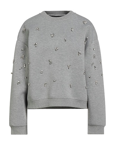 ICONA by KAOS Sweatshirt Light grey 96% Viscose, 4% Elastane, Polyester