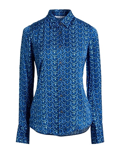 CALIBAN Patterned shirts & blouses Blue 100% Viscose