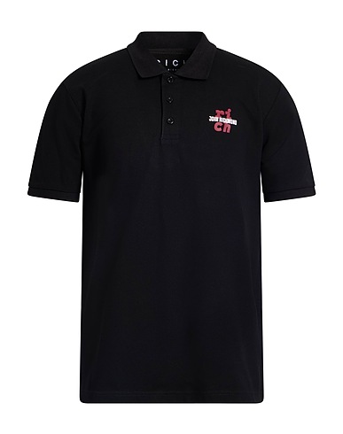 JOHN RICHMOND 폴로 셔츠 블랙 100% 코튼