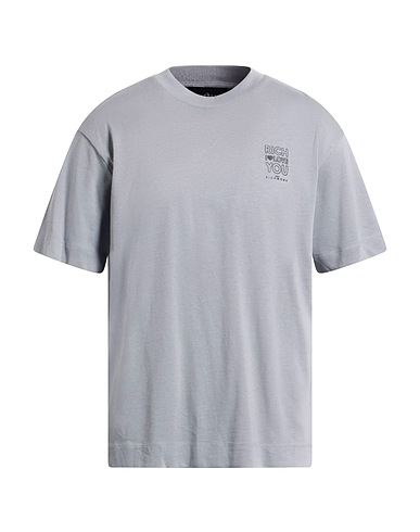 JOHN RICHMOND Basic t-Shirt Γκρι 100% Βαμβάκι