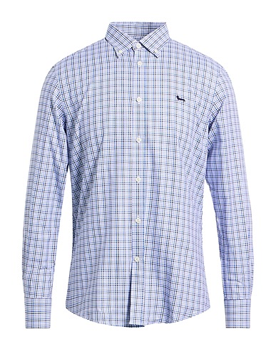 HARMONT & BLAINE Checked shirt Sky blue 100% Cotton
