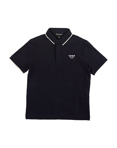 EMPORIO ARMANI Polo Blu notte 100% Cotone