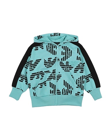 EMPORIO ARMANI Sweatshirt Turquoise 100% Cotton