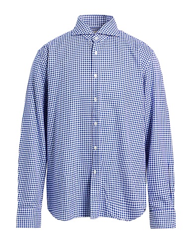 XACUS Patterned shirt BLU 100% Cotton