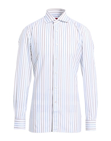 ISAIA Striped shirt White 100% Cotton