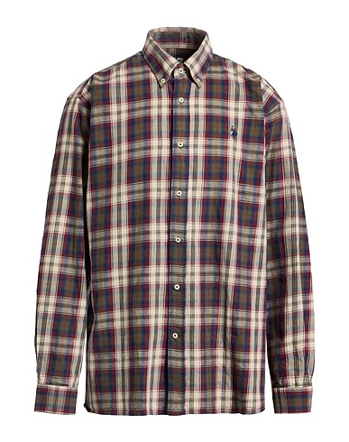 U.S.POLO ASSN. Checked shirt Burgundy 100% Cotton