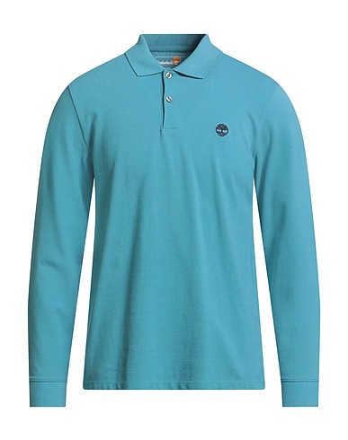 TIMBERLAND Polo Turchese 100% Cotone