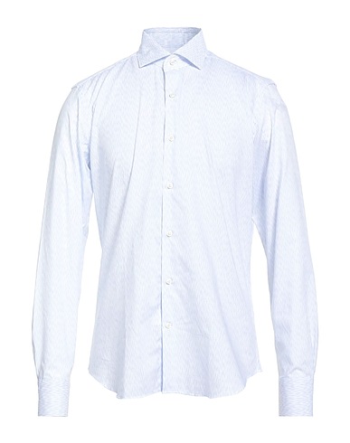SAVILE ROW Camicia fantasia Azzurro 100% Cotone