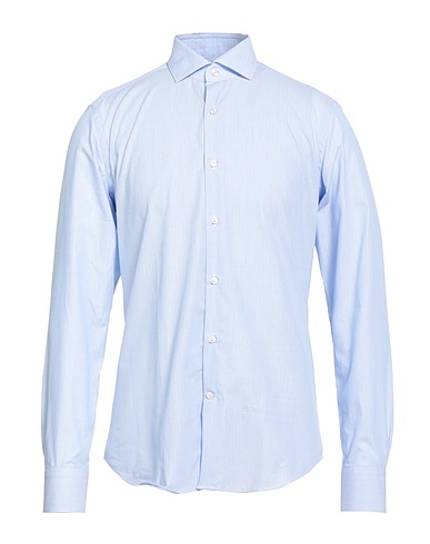 SAVILE ROW Striped shirt Sky blue 100% Cotton