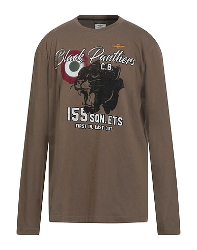 AERONAUTICA MILITARE T-Shirt Khaki 100% Baumwolle