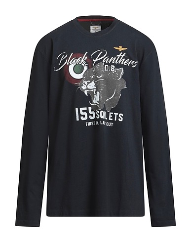 AERONAUTICA MILITARE 티셔츠 미드나잇 블루 100% 코튼