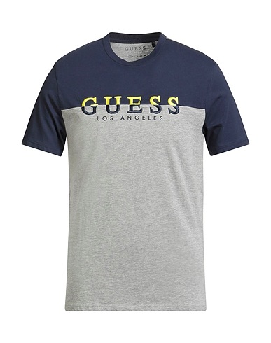 GUESS T-shirt Grey 94% Cotton, 6% Polyester