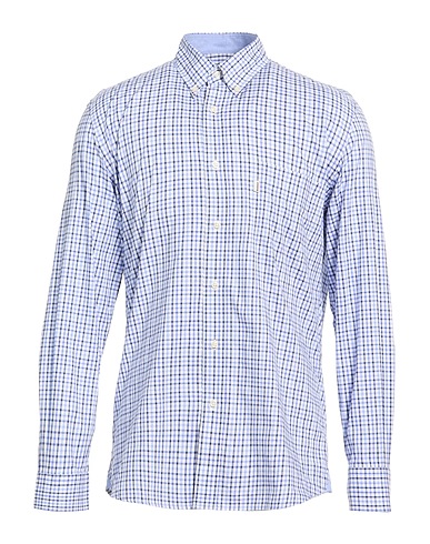 BARBOUR Checked shirt Navy blue 100% Cotton