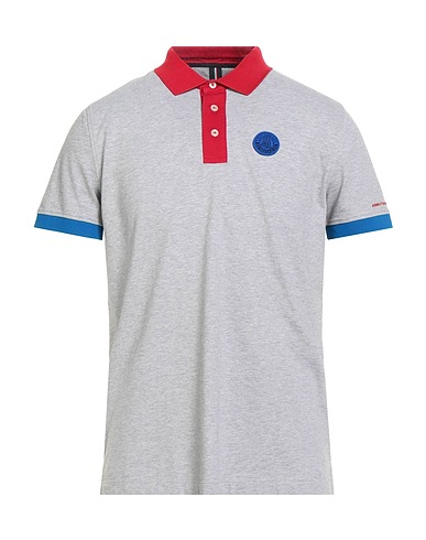 AERONAUTICA MILITARE Polo FRECCE TRICOLORI Gris perla 92% Algodón, 8% Elastán