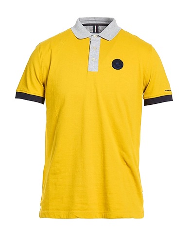 AERONAUTICA MILITARE Polo shirt FRECCE TRICOLORI SENAPE 92% Cotton, 8% Elastane