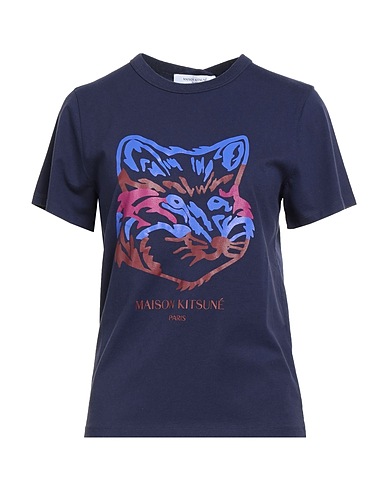 MAISON KITSUNÉ T-shirt Midnight blue 100% Cotton