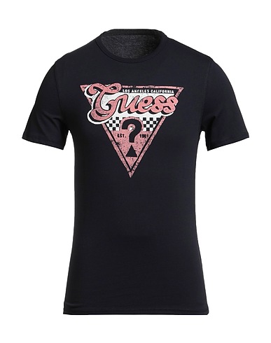 GUESS T-shirt Midnight blue 50% Organic cotton, 50% Cotton