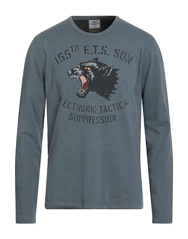AERONAUTICA MILITARE T-shirt Slate blue 100% Cotton