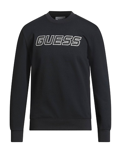 GUESS Felpa Nero 50% Cotone, 50% Poliestere