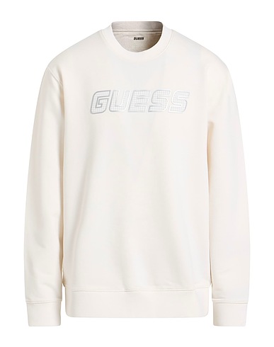 GUESS Sweatshirt Cream 50% Cotton, 50% Polyester