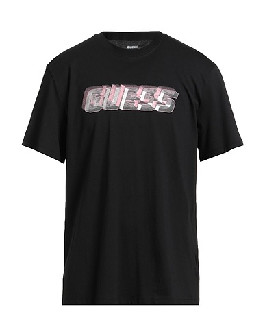 GUESS T-shirt Black 100% Cotton