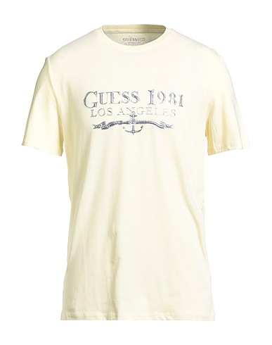 GUESS Camiseta ECO Amarillo pastel 50% Algodón orgánico, 45% Algodón, 5% Elastán