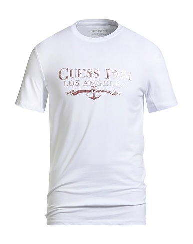 GUESS T-shirt ECO White 50% Organic cotton, 45% Cotton, 5% Elastane