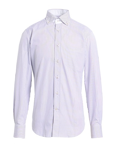 CALIBAN Striped shirt White 100% Cotton