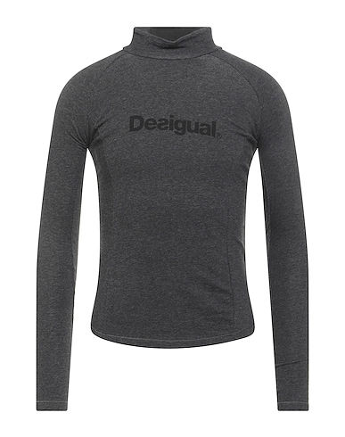 DESIGUAL T-shirt Charcoal 84% Cotton, 14% Polyamide, 2% Elastane