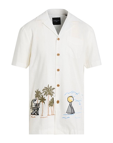 MARCIANO by GUESS Linen shirt White 55% Linen, 45% Viscose