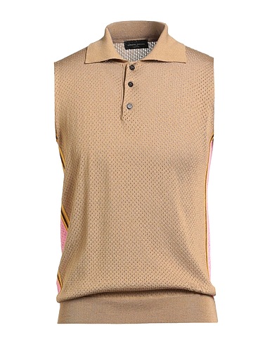 ROBERTO COLLINA Jumper Sand 100% Cotton