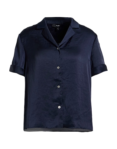 THEORY Μονόχρωμα πουκάμισα και μπλούζες Σκούρο μπλε της νύχτας 100% Πολυεστέρας