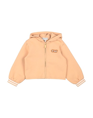 EMPORIO ARMANI Sweatshirt Beige 76% Cotton, 18% Polyester, 6% Elastane