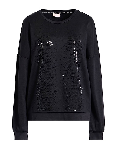 LIU •JO Sweatshirt Schwarz 67% Polyamid, 33% Baumwolle, Elastan