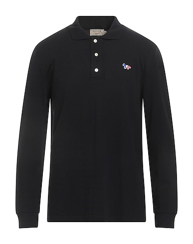 MAISON KITSUNÉ Polo shirt Black 100% Cotton